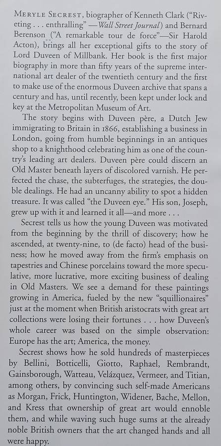 Duveen: A Life in Art | Meryle Secrest