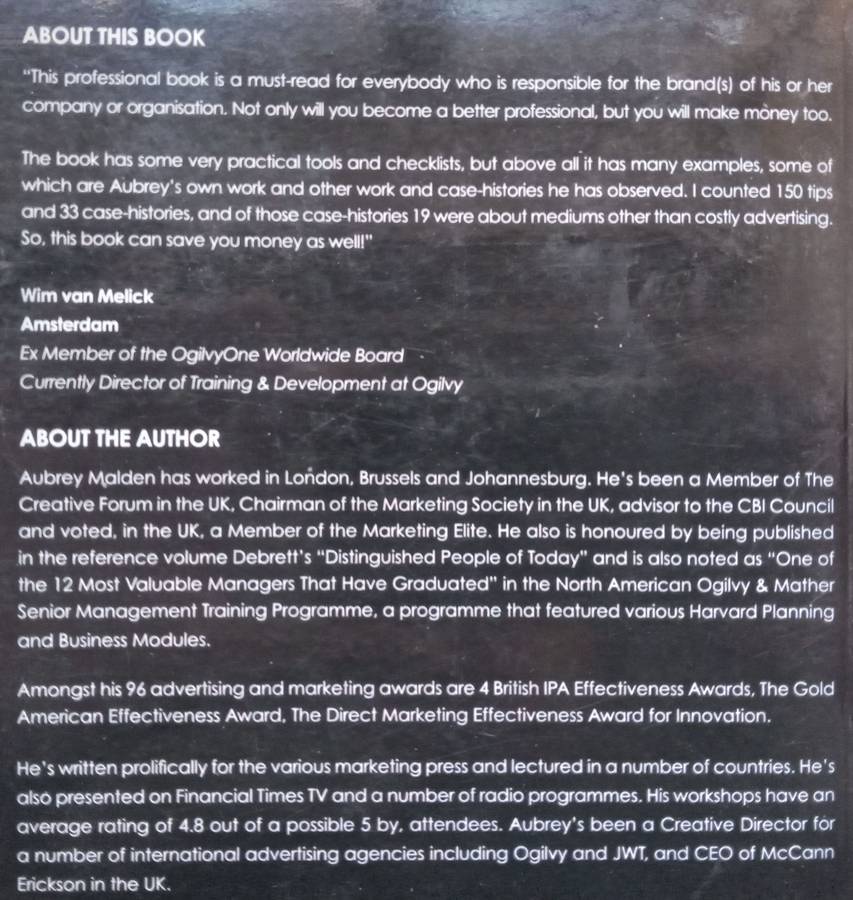 Things the Brand Gurus Dont Want You to Know (Inscribed by Author) | Aubrey Malden