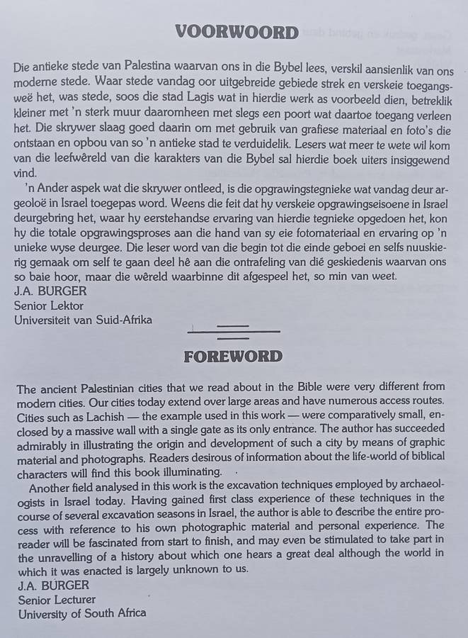 Tell-Opgrawing / Tell Excavation in Israel (Afrikaans/English Dual Language Edition) | C. L. van ...
