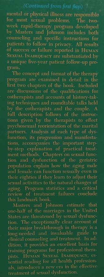 Human Sexual Inadequacy | William H. Masters & Virginia E. Johnson