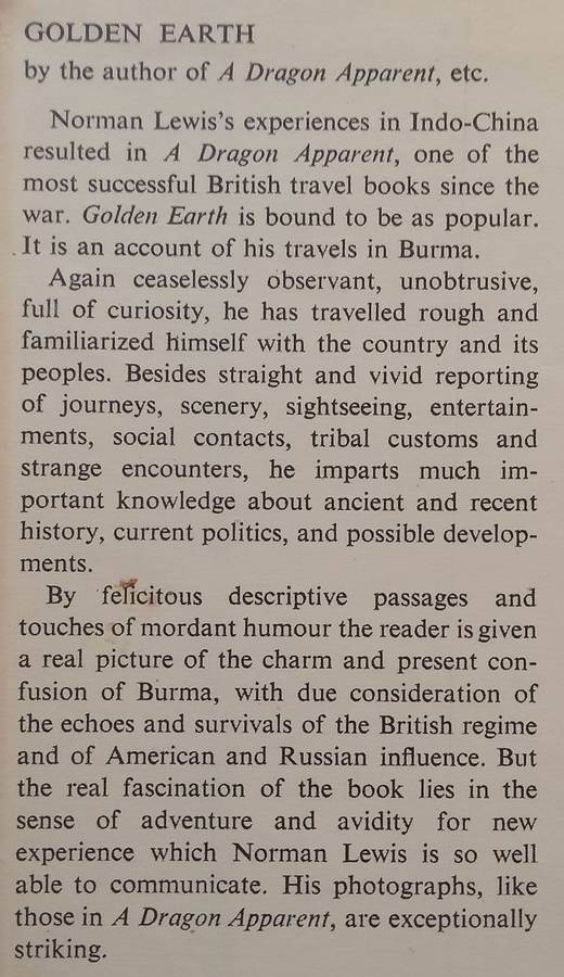 Golden Earth: Travels in Burma | Norman Lewis