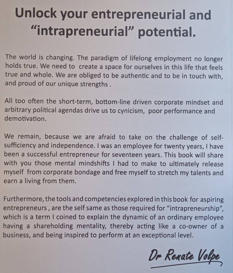 The Entrepreneurial Mindshift | Renate Volpe