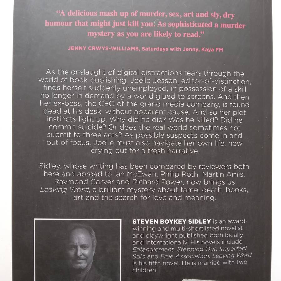 Leaving Word (Inscribed by Author) | Steven Boykey Sidley