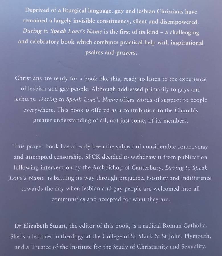 Daring to Speak Loves Name: A Gay and Lesbian Prayer Book | Elizabeth Stuart