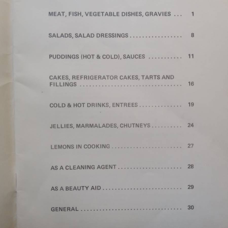 Selected Lemon Recipes