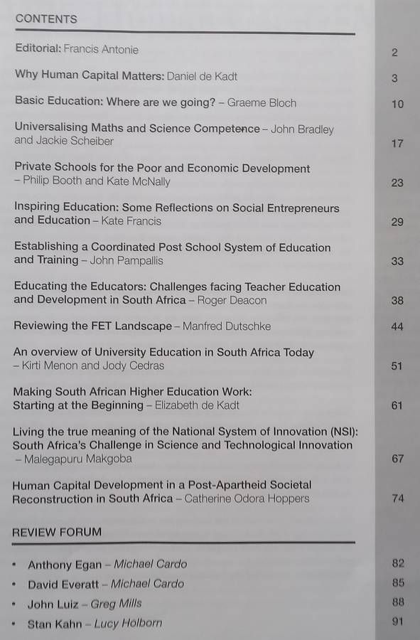 Focus: The Journal of the Helen Suzman Foundation (Issue 59, November 2010)