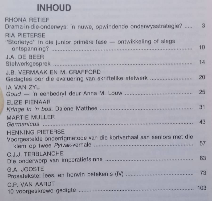 Klasgids (Vol. 22, No. 1, February 1987, Afrikaans)