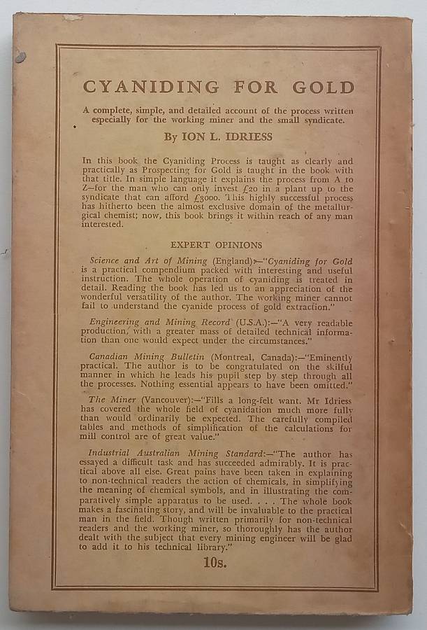 Prospecting for Gold (9th Edition, 1946) | Ion L. Idriess