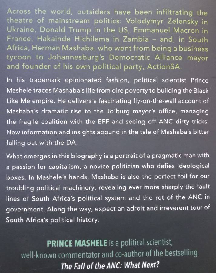 The Outsider: The Biography of Herman Mashaba (Inscribed by Herman Mashaba) | Prince Mashele