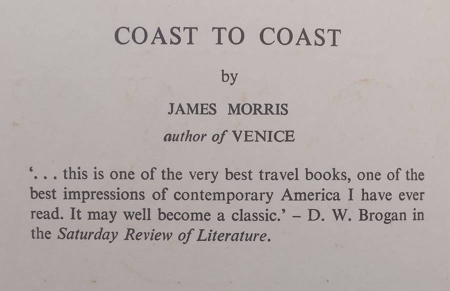 Coast to Coast (Travel in America) | James Morris