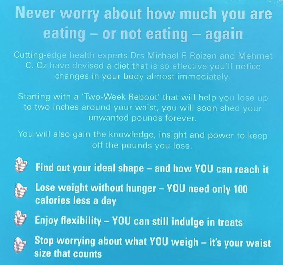 You on a Diet: The Insiders Guide to Easy and Permanent Weight Loss | Michael F. Roizen & Mehm...