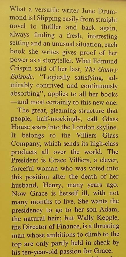The People in Glass House (First Edition, 1969) | June Drummond