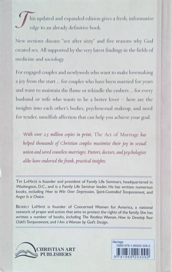 The Act of Marriage: The Beauty of Sexual Love | Tim and Beverly LaHaye