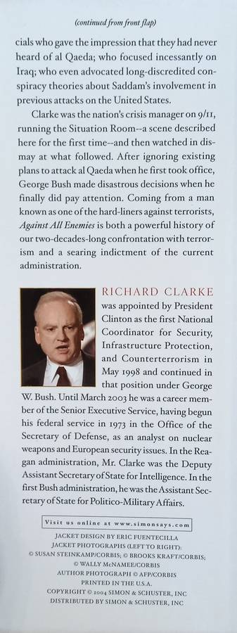 Against all Enemies: Inside America's War on Terror | Richard A. Clarke