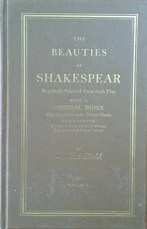 Eighteenth Century Shakespeare No. 9: The Beauties of Shakespear vol. 1 | William Dodd