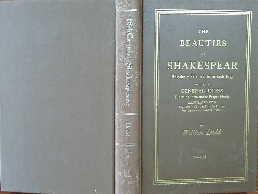 Eighteenth Century Shakespeare No. 9: The Beauties of Shakespear vol. 1 | William Dodd