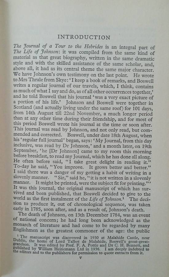 The Journal of a Tour to the Hebrides With Samuel Johnson | L.F. Powell (ed.)