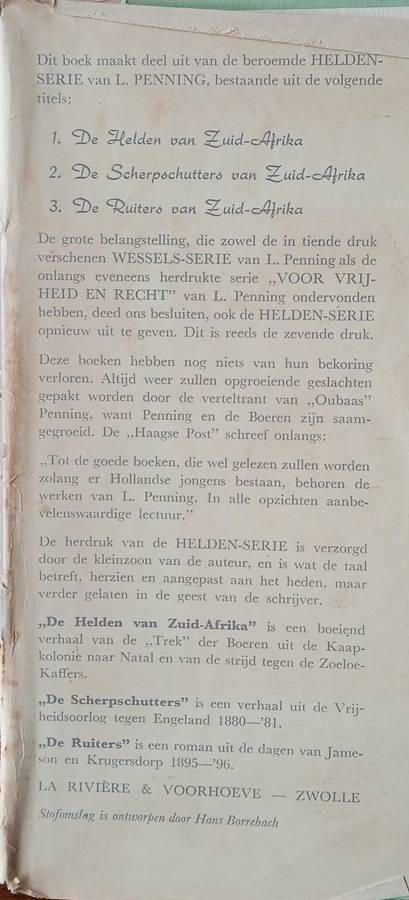 De Helden van Zuid-Afrika [Dutch] | L.Penning