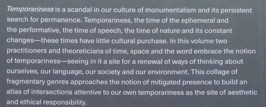 Temporariness: On the Imperatives of Place (Challenges #2) | John Kinsella & Russell West-Pavlov