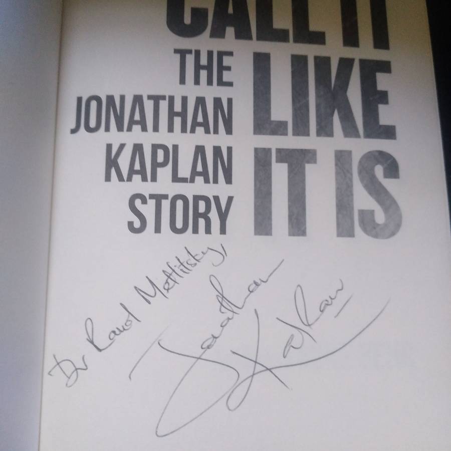 Call It Like It Is: The Jonathan Kaplan Story  (inscribed by author)| Mike Behr