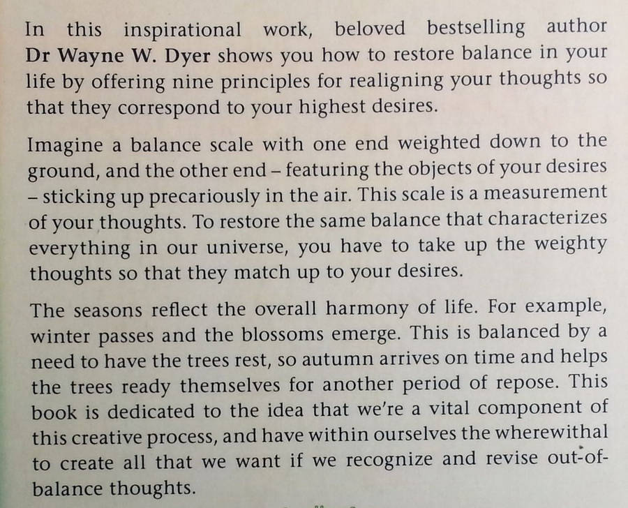 Being in Balance: 9 Principles for Creating Habits to Match Your Desires | Wayne W. Dyer
