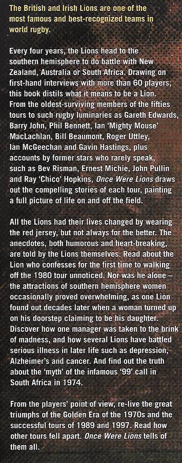 Once Were Lions: The Players' Stories, Inside the World's Most Famous Rugby Team | Jeff Connor & ...