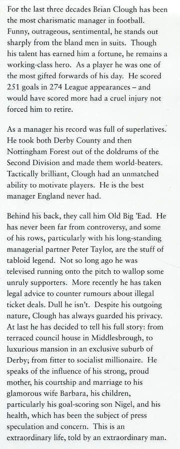 The Autobiography | Brian Clough