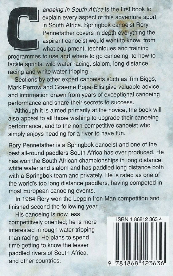Canoeing in South Africa (Inscribed by Author) | Rory Pennefather