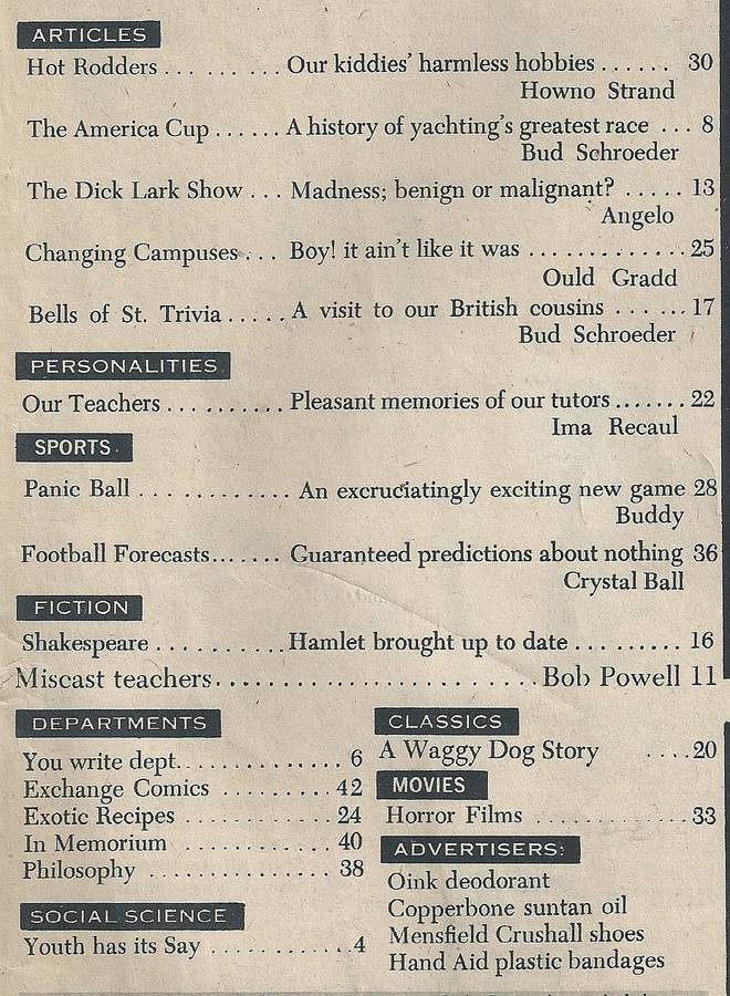 Panic: The Magazine of Merriment and Mirth (Vol. 1 No. 3, November 1958)