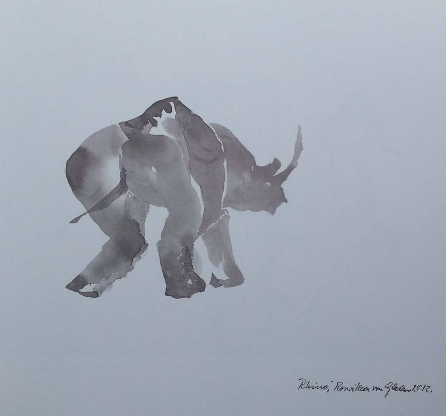 Elephants in Ink | Roswitha von Glehn