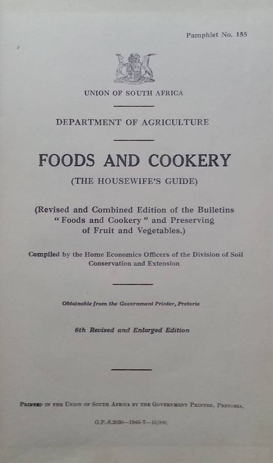 Foods and Cookery (6th Edition)