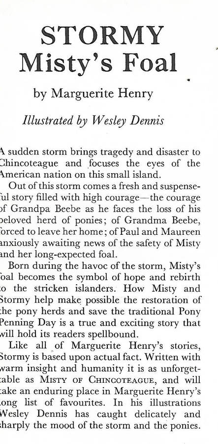 Stormy Misty's Foal | Marguerite Henry