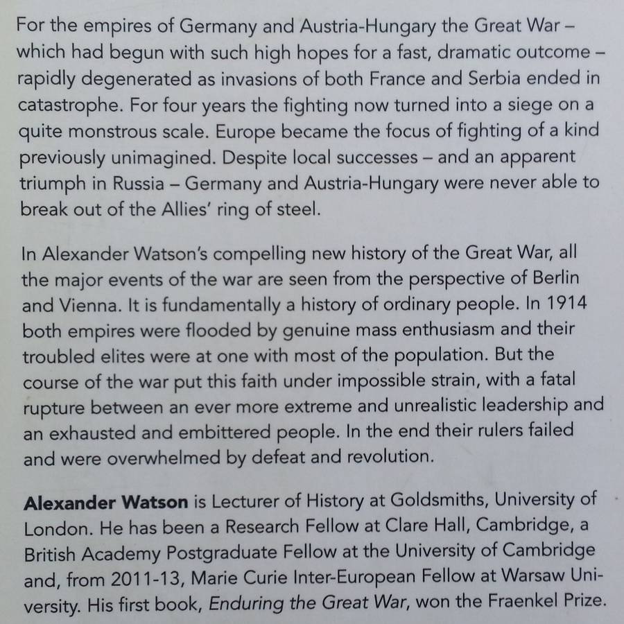 Ring of Steel: Germany and Austria-Hungary at War, 1914-1918 (Advance Reading Copy) | Alexander W...