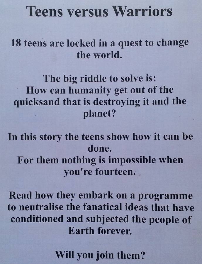 Teens Versus Warriors (Inscribed by Author) Wim Ahlers