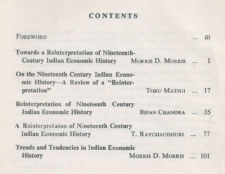 Indian Economy in the Nineteenth Century: A Symposium | Morris D. Morris, et al.