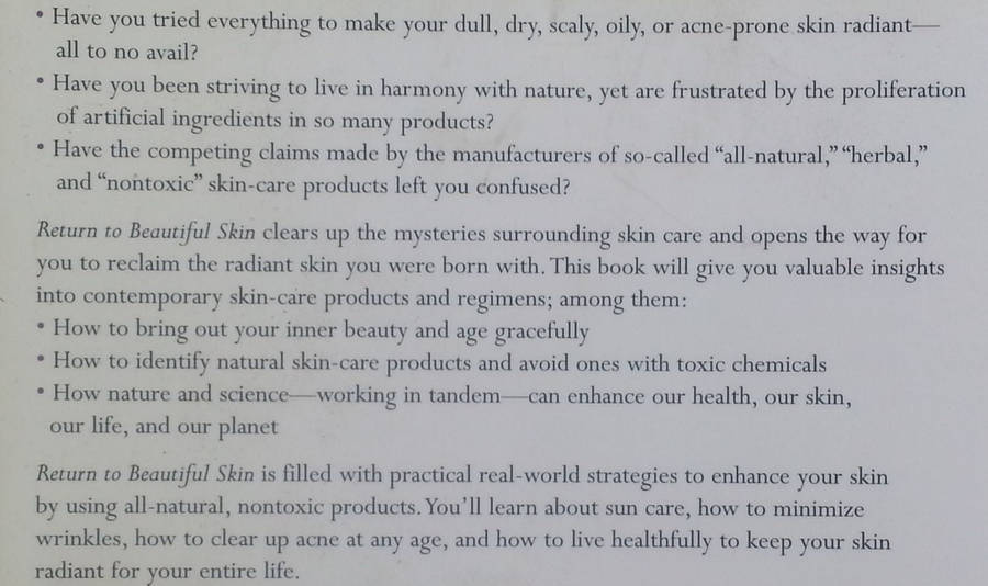 Return to Beautiful Skin: Your Guide to Truly Effective, Nontoxic Skin Care | Myra Michelle Eby