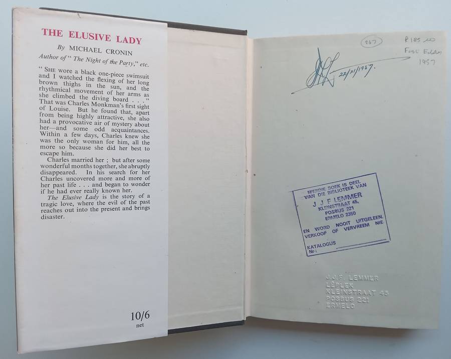The Elusive Lady (First Edition, 1957) | Michael Cronin