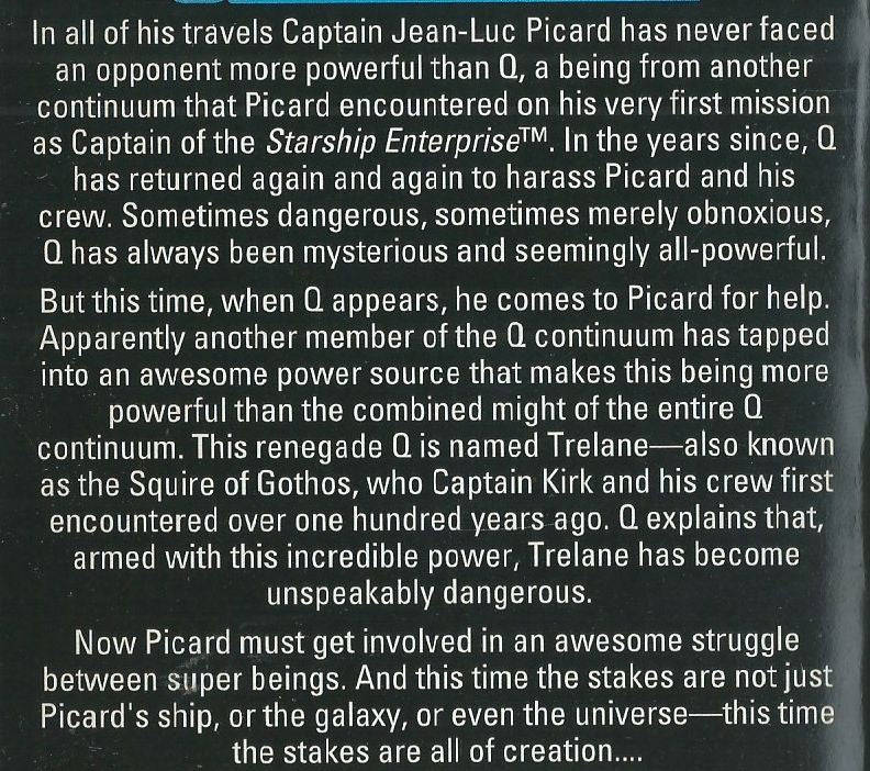 Q-Squared (Star Trek Next Generation) | Peter David