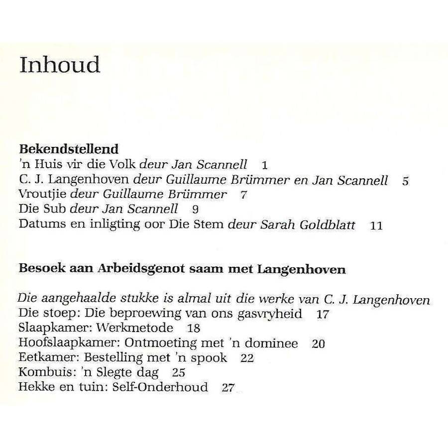 Arbeidsgenot: Die Woonhuis van C. J. Langenhoven (Afrikaans) | Jan Scannell