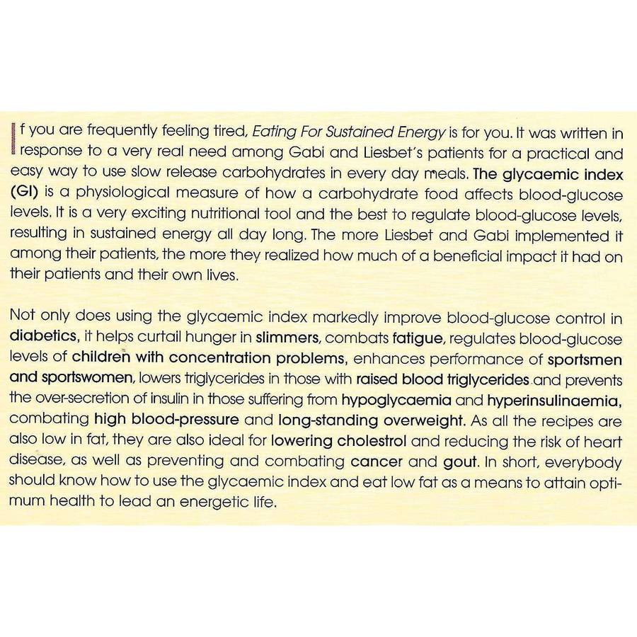 Eating for Sustained Energy | Liesbet Delport & Gabi Steenkamp