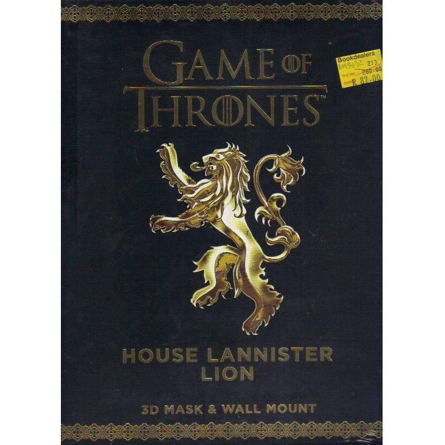 Game of Thrones. House Lannister Lion: 3D Mask & Wall Mount