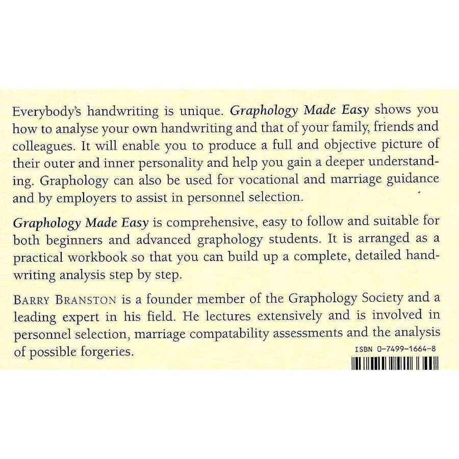 Graphology Made Easy: Discover how Handwriting Analysis can Reveal Your True Personality | Barry ...