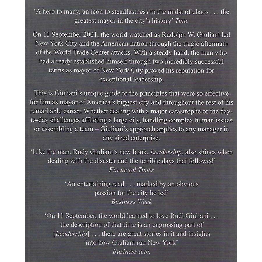 Leadership (Signed by Author) | Rudi Guliani & Ken Kurson