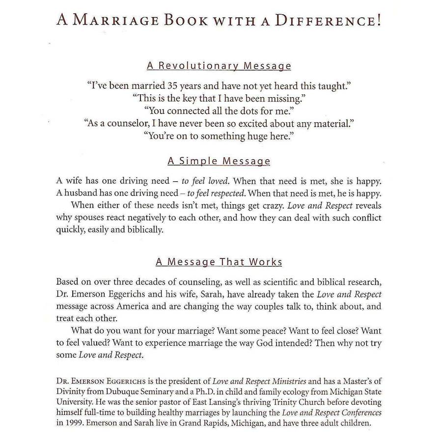 Love & Respect | Dr.Emerson Eggerichs