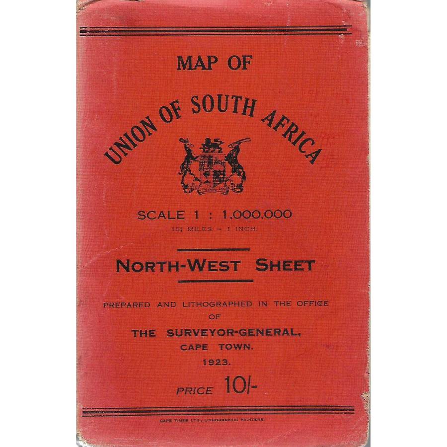 Map of Union of South Africa : North-West Sheet