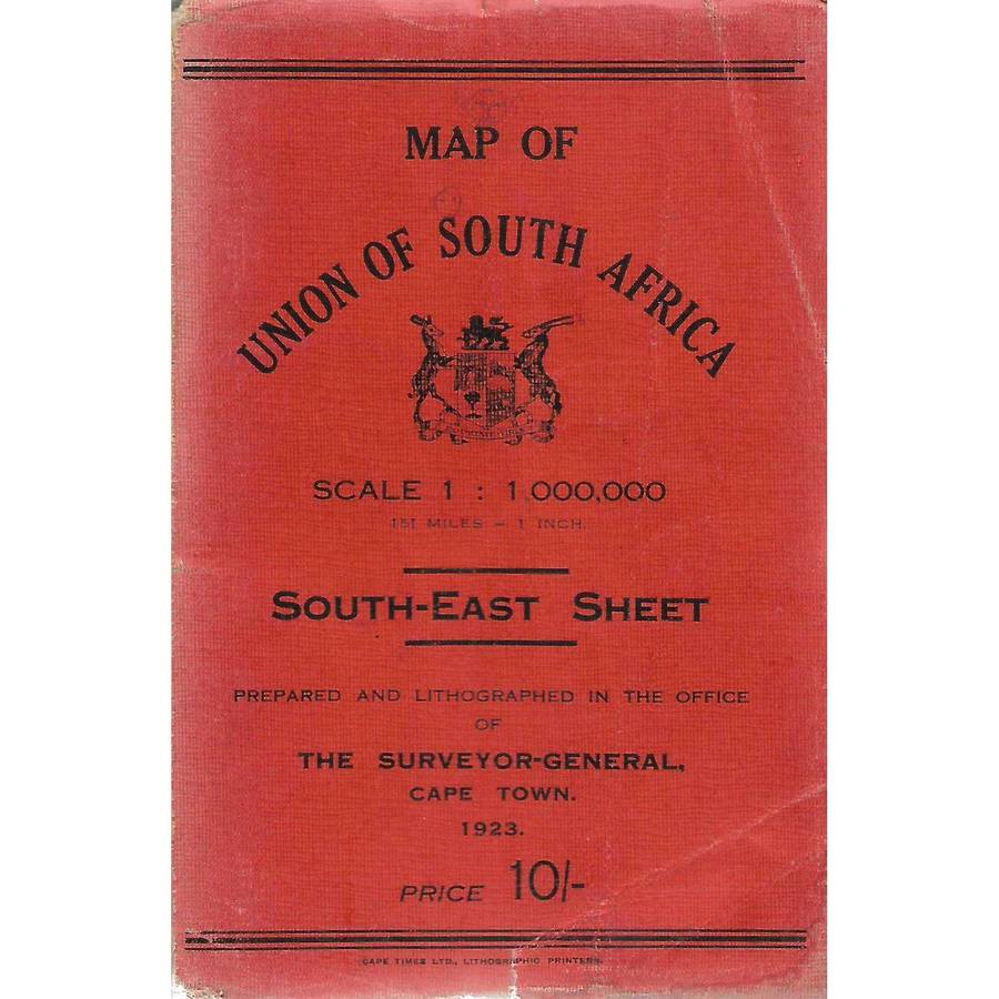Map of Union of South Africa: South-East Sheet