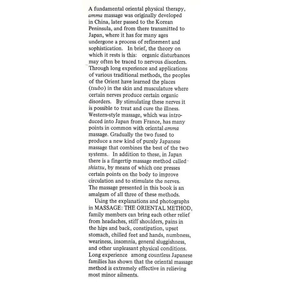 Massage: The Oriental Method | Katsusuke Serizawa