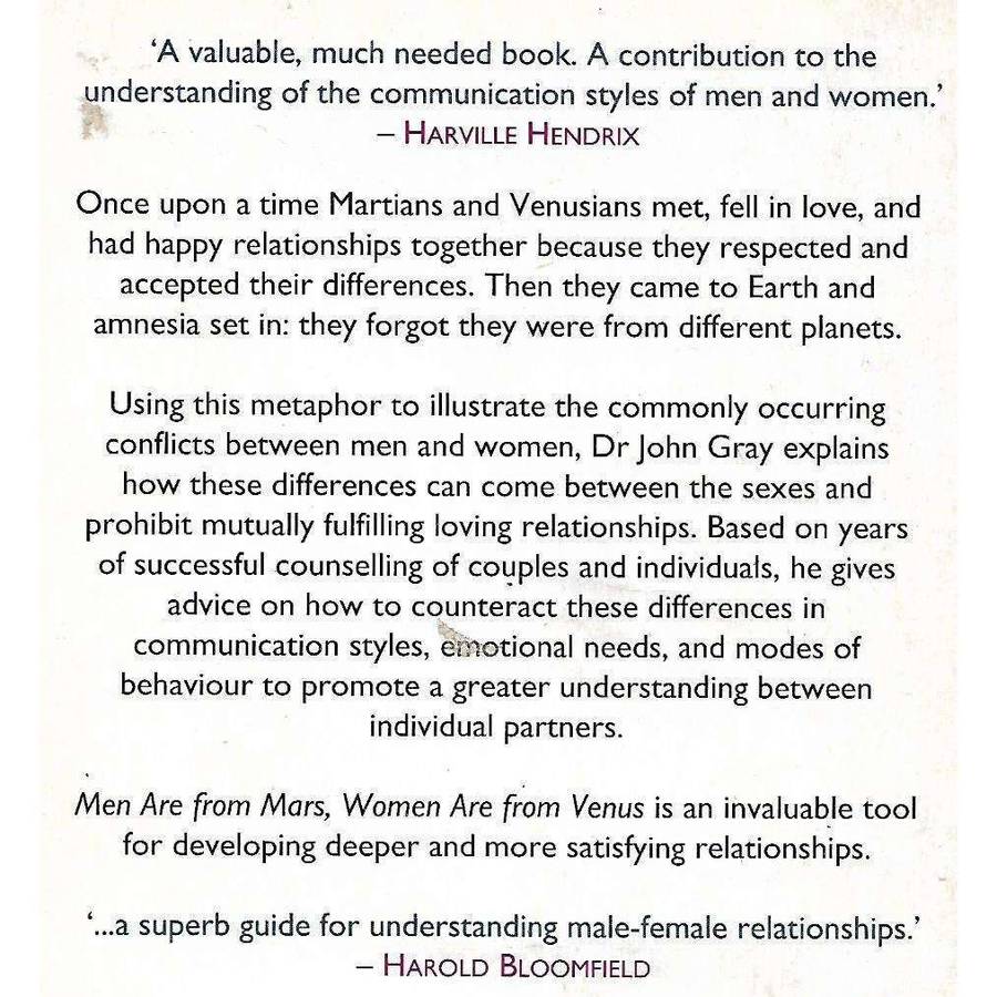 Men Are From Mars, Women Are From Venus | John Gray