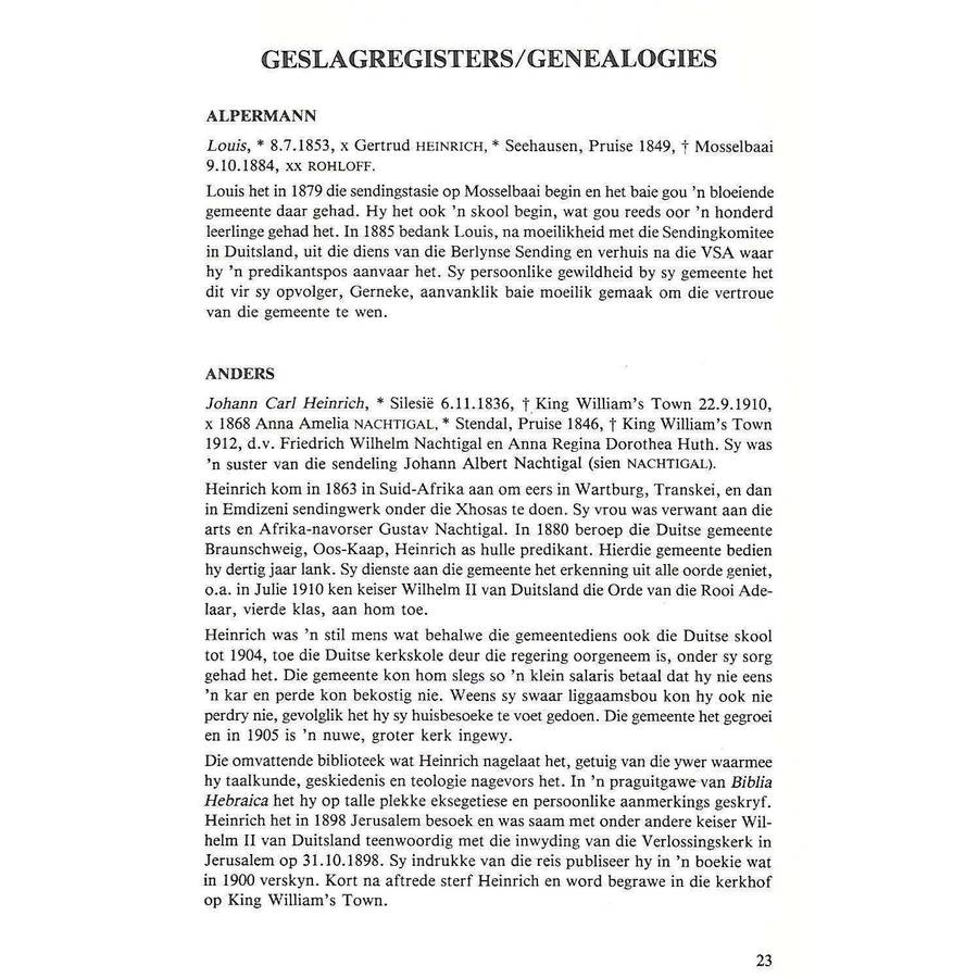 The Berlin Missionaries in South Africa and their Descendants (Dual Language Edition) | Linda Zol...