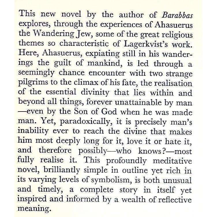 The Death of Ahasuerus (First Edition) | Par Lagerkvist